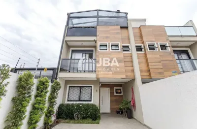 Casa em condomínio fechado com 3 quartos à venda na rua professora maria de assumpção, 1621, hauer, curitiba, 132 m2 por r$ 1.490.000