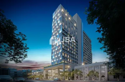 Kitnet / stúdio à venda na avenida república argentina, 2195, portão, curitiba, 17 m2 por r$ 299.000