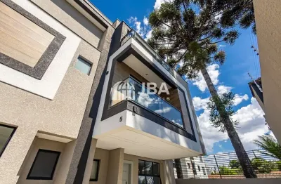 Casa em condomínio fechado com 3 quartos à venda na rua doutor goulin, 1484, hugo lange, curitiba, 127 m2 por r$ 1.350.000