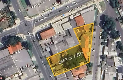 Três terrenos comerciais no boqueirão - 2453 m² com excelente localização
