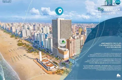 Flat com 1 quarto à venda na Avenida Presidente Castelo Branco, 6294, Tupi, Praia Grande