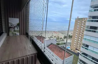 Apartamento mobiliado com vista mar canto do forte pg