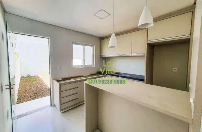 Casa com 2 dormitórios para alugar, semi mobiliada 80 m² por r$ 2.200/mês - itoupavazinha - blumenau/sc