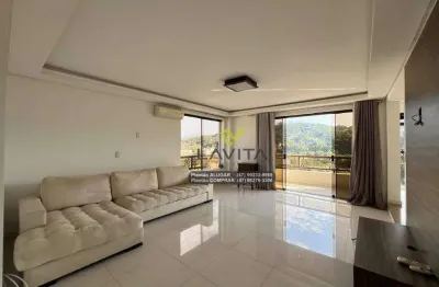 Amplo e belo apartamento semimobiliado no edifício saint gregory ao lado do city figueiras no bairro vorstadt  em blumenau - apenas r$ 580.000,00