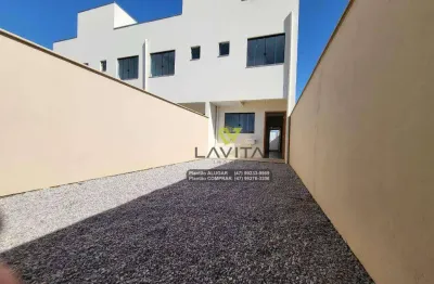 Casa com 2 dormitórios para alugar, 90 m² por r$ 1.820,01/mês - margem esquerda - gaspar/sc