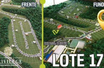 Terreno á venda com 375m² no condomínio fechado paysage privilege - bairro ponta aguda - blumenau sc | la vita imoveis