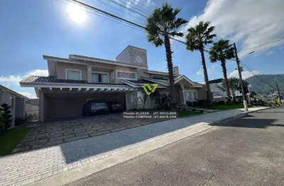 Casa com 5 dormitórios (sendo 4 suítes) à venda, 571 m² por r$ 4.200.000 - condomínio fechado golden park - itoupava central - blumenau/sc