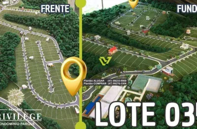 Terreno à venda, 419 m² por r$ 380.000,00 - ponta aguda - blumenau/sc
