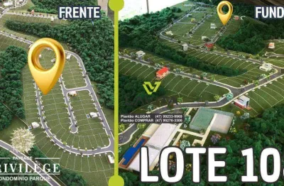 Terreno á venda com 359,37m², lote 108 - no condomínio fechado paysage privilege - bairro ponta aguda - blumenau sc | la vita imóveis
