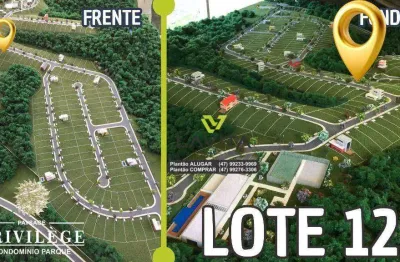 Terreno á venda com 375m², lote 127 - no condomínio fechado paysage privilege - bairro ponta aguda - blumenau sc | la vita imóveis
