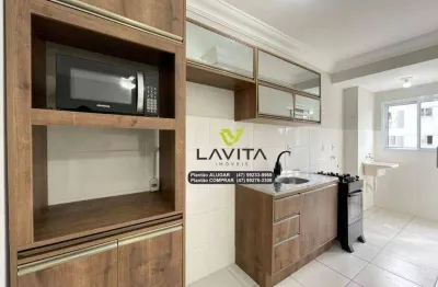 Apartamento com 2 dormitórios no Edifício Amazonas Park para alugar, 55 m² por R$ 2.190/mês - Garcia - Blumenau/SC