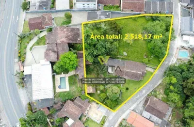 Terreno à venda, 2518 m² por r$ 1.200.000 - salto weissbach - blumenau/sc | la vita imóveis