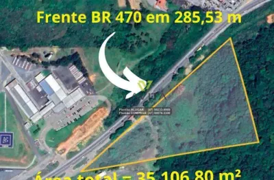 Terreno à venda, 35.106,80m² por r$ 9.500.000 - badenfurt - blumenau/sc | la vita imóveis