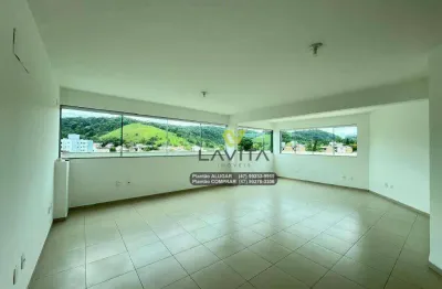 Sala comercial para aluguel, locação com 50,56m² privativos mais sacada, ed. comercial bela center - bairro bela vista - gaspar sc | la vita imóveis