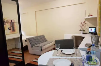 Apartamento com 1 dormitório para alugar, 27 m² por r$ 1.850/mês - centro - blumenau/sc