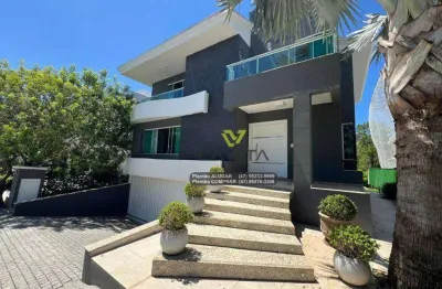 Casa de alto padrão à venda com 5 suítes no condomínio fechado vivendas do atlântico praia do estaleiro, balneário camboriú sc | la vita imóveis