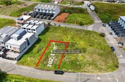 Terreno à venda com 302,15m² localizado no bairro belchior central - loteamento terras do vale - gaspar sc | la vita imóveis
