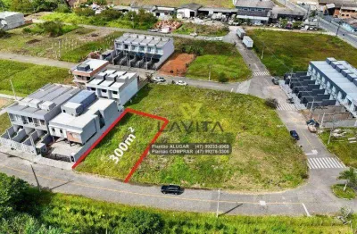 Terreno à venda com 317,47m² localizado no bairro belchior central - loteamento terras do vale - gaspar sc | la vita imóveis
