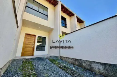 Casa com 2 dormitórios à venda, 74 m² por r$ 350.000 - ribeirão fresco - blumenau/sc | la vita imóveis