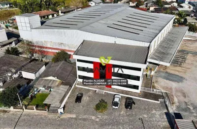 Galpão para aluguel, locação com 4.690m² – vão livre de 3.862m² e pé direito de 9,95m – gasparinho, gaspar/sc | la vita imóveis