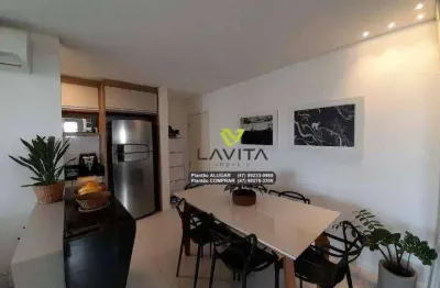 Apartamento com 3 dormitórios à venda, 86 m² por r$ 490.000 - salto weissbach - blumenau/sc | la vita imóveis