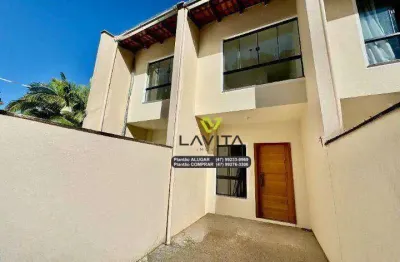 Casa com 2 dormitórios à venda, 81 m² por r$ 370.000 - ribeirão fresco - blumenau/sc | la vita imóveis