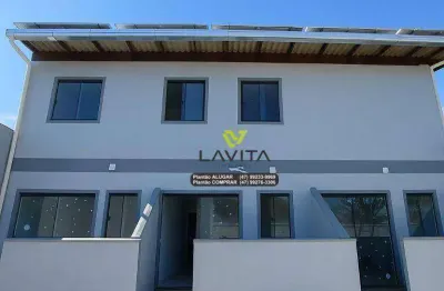 Apartamento com 2 dormitórios para alugar, 35 m² por r$ 1.700,01/mês - figueira - gaspar/sc
