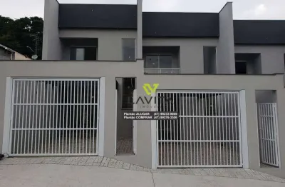 Casa com 2 dormitórios, 83 m² - venda por r$ 370.000 ou aluguel por r$ 2.300/mês - escola agrícola - blumenau/sc