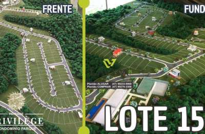 Oportunidade!!!!!! 02 lotes á venda em condomínio fechado - paysage privilege no bairro ponta aguda em blumenau – r$ 835.200,00