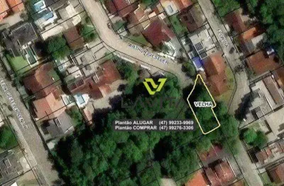 Terreno em blumenau com 543,04m2 no bairro da velha em blumenau próximo a rua humberto de campos por apenas r$ 590.000,00