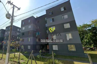 Apartamento com 2 dormitórios à venda, 41 m² por r$ 195.000 - passo manso - blumenau/sc