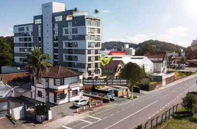 Apartamento com 1 dormitório à venda, 23 m² por r$ 229.900 - itoupava seca - blumenau/sc