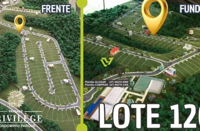 Terreno à venda, 346 m² por r$ 330.000 - ponta aguda - condomínio fechado - blumenau/sc