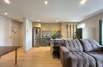 Apartamento mobiliado com 2 dormitórios, sendo 1 suíte, para locação no owen residence – escola agrícola, blumenau/sc