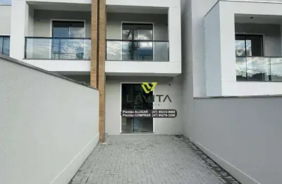 Sobrado novo no residencial azaleias no bairro itoupava central em blumenau(sc)