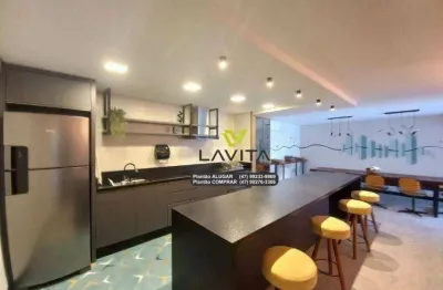 Apartamento no edifício skyline blue, bairro víctor konder em blumenau ao lado da furb!!!