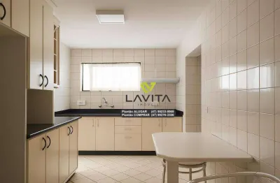 Apartamento semi mobiliado no edifício agulhas negras por r$ 450.000 - victor konder - blumenau/sc