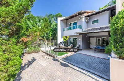 Condomínio fechado! Casa com 3 dormitórios, 180 m² - venda por R$ 1.050.000 ou aluguel por R$ 11.380/mês - Vorstadt - Blumenau/SC