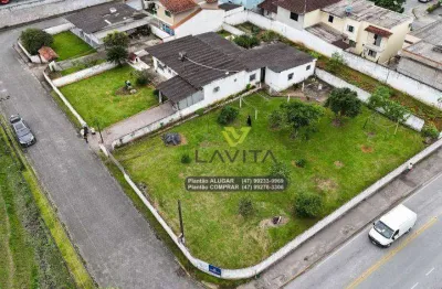 Terreno de esquina, plano com 1470m² à venda , bairro bela vista, gaspar. sc | la vita imóveis
