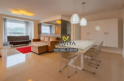 Apartamento com 3 dormitórios mobiliado à venda, 110 m² por r$ 640.000 - escola agrícola - blumenau/sc