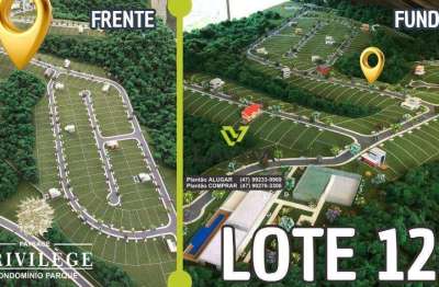 Terreno à venda, 375 m² condominio fechado paysage privilege  por r$ 350.000 - ponta aguda - blumenau/sc | la vita imóveis
