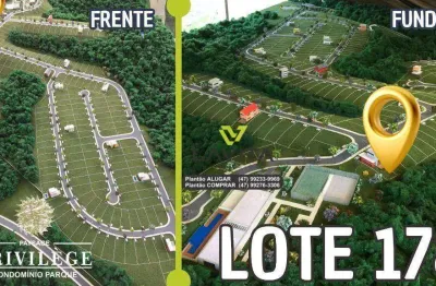 Terreno à venda, 370 m² por r$ 520.000,00 - ponta aguda - blumenau/sc