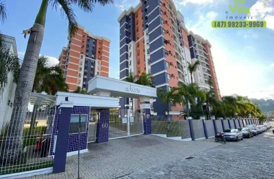Apartamento com 3 dormitórios sendo 1 suíte para alugar, 82 m² por r$ 2.600/mês - escola agrícola - blumenau/sc