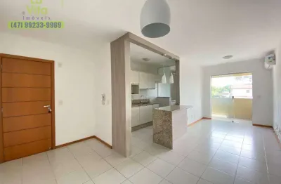 Apartamento com 2 quartos, sendo 1 suíte, para alugar, 70 m² por r$ 2.600/mês - vila nova - blumenau/sc