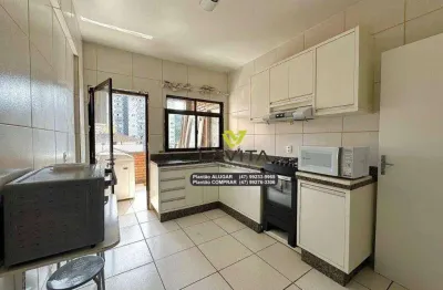 Apartamento mobiliado com 3 dormitórios para alugar, 130 m² por r$ 3.200/mês - vila nova - blumenau/sc