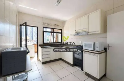 Apartamento com 3 dormitórios para alugar, 130 m² por R$ 3.200/mês - Vila Nova - Blumenau/SC