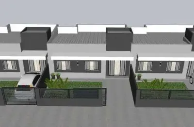 Casa com 2 dormitórios , em construção, balneário nereidas.