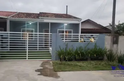 Oportunidade de negócio: casa geminada no balneário brejatuba, a uma quadra da avenida paraná