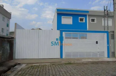 Sobrado com 3 dormitórios à venda, 116 m² por r$ 670.000,00 - vila homero thon - santo andré/sp