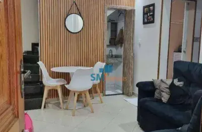 Casa com 2 dormitórios à venda, 64 m² por r$ 490.000,00 - vila pires - santo andré/sp